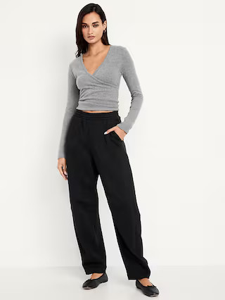 Mid-Rise SoComfy Barrel Sweatpants | Old Navy (US)