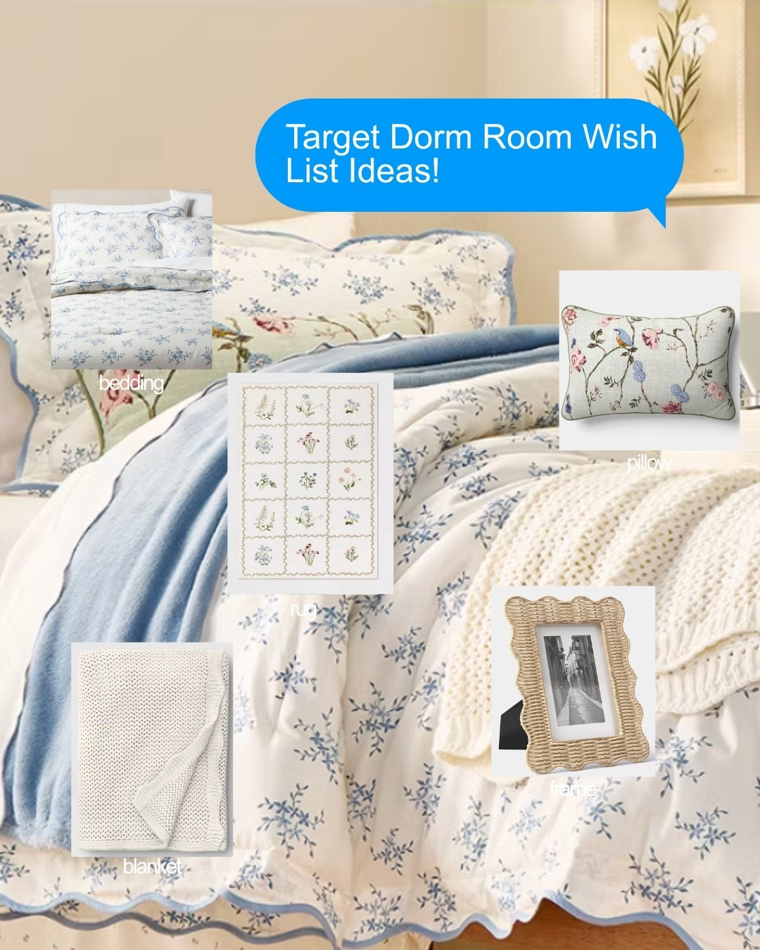 Cute Target dorm room finds using Target’s College Wish List function! #targetpartner #target @Target