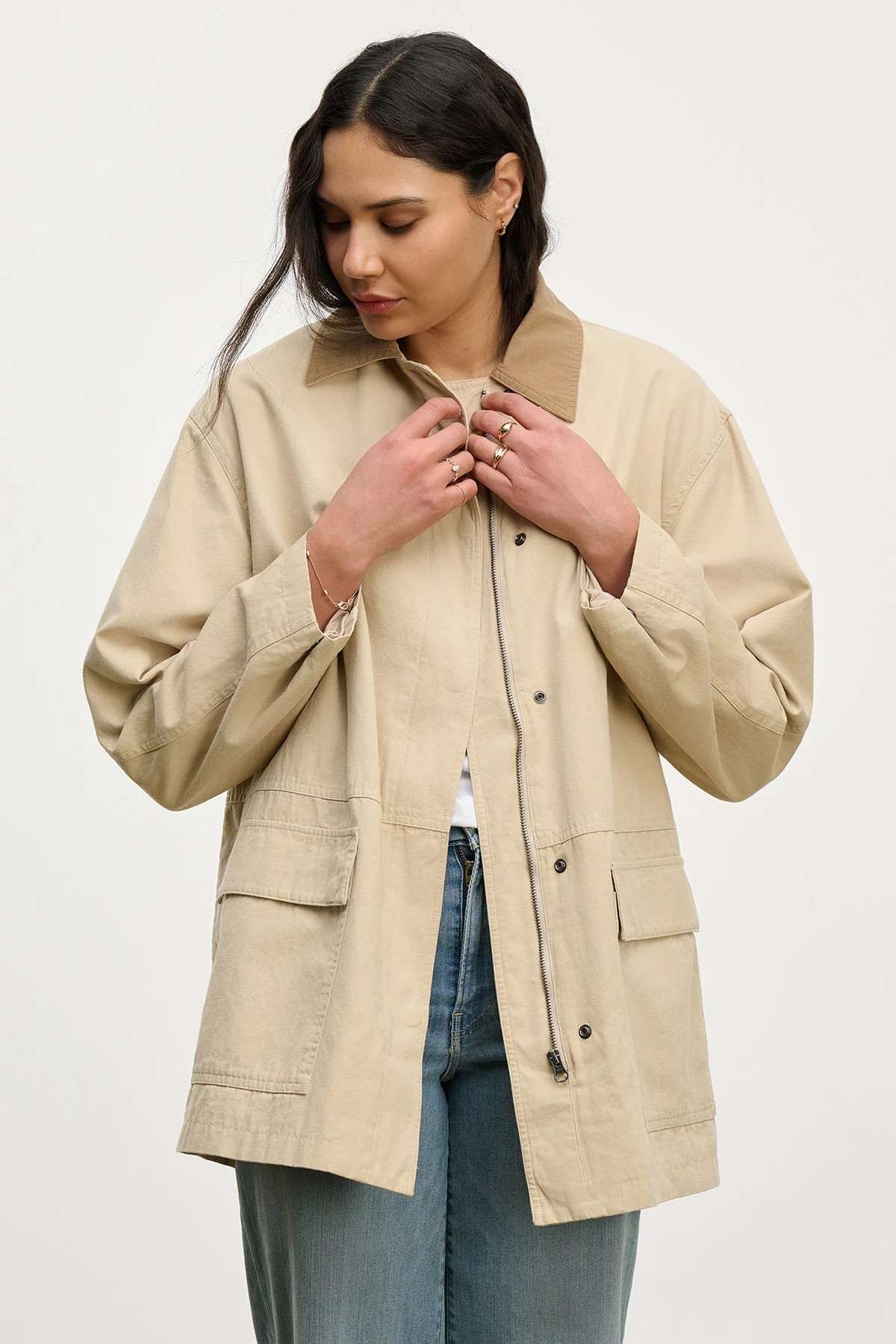 ROSA COTTON CANVAS UTILITY JACKET | Velvet by Graham & Spencer