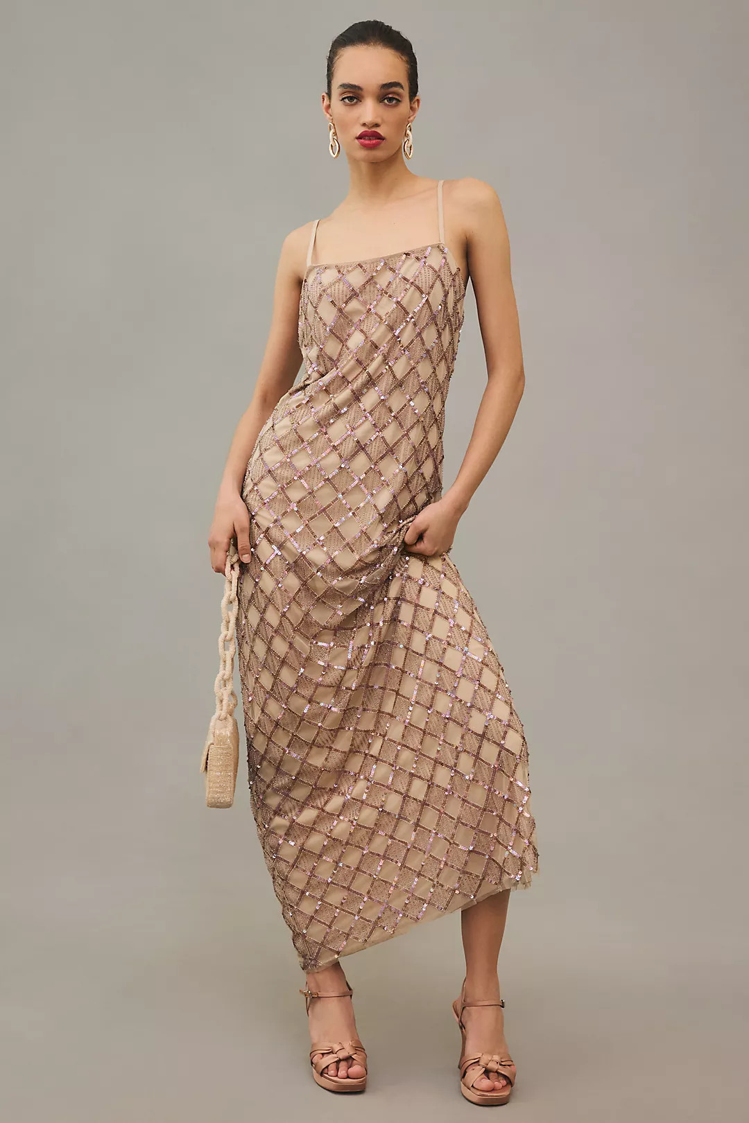 Let Me Be Checked Shine Dress | Anthropologie (US)