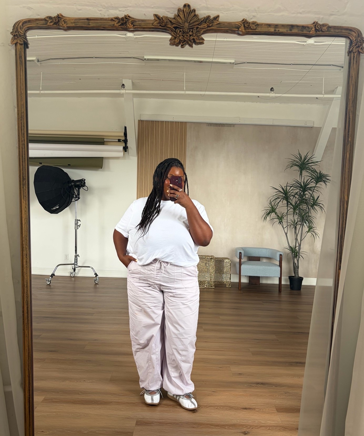 Casual outfit for a client shoot. These pants can be worn cinched at the ankles or more lose. Super lightweight and comfy for lots of moving around!

#LTKootd #LTKOver40 #LTKPlusSize