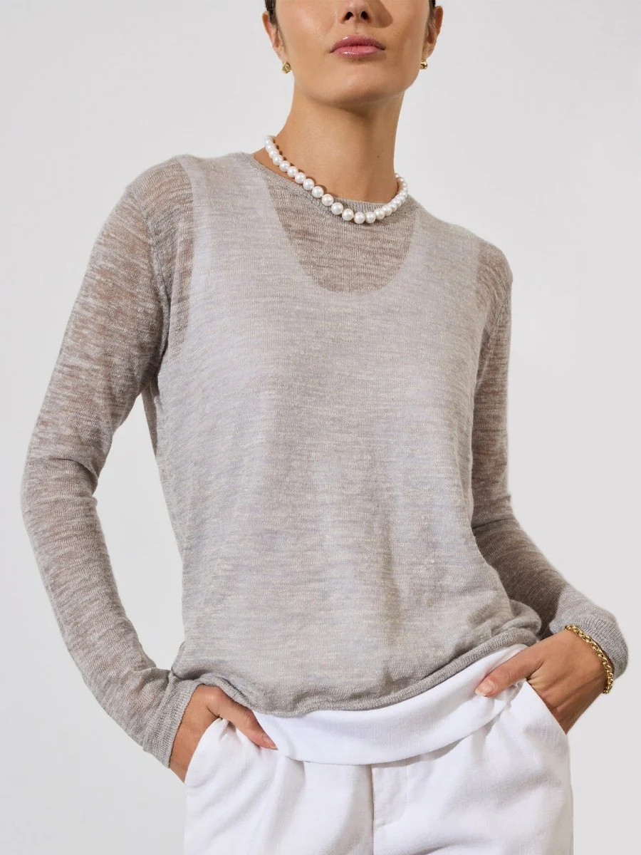 Women's Dafne Layered Looker in Asher Grey with White | Brochu Walker | Brochu Walker