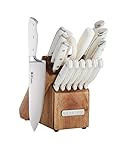 Sabatier Forged Triple Rivet Knife Block Set, 15-Piece, White | Amazon (US)