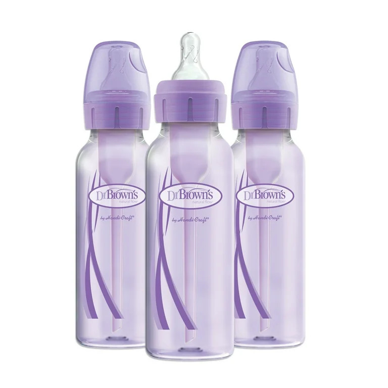 Dr. Brown's Natural Flow Anti-Colic Options+ Narrow Baby Bottles, 8oz/250mL, with Level 1 Slow Fl... | Walmart (US)
