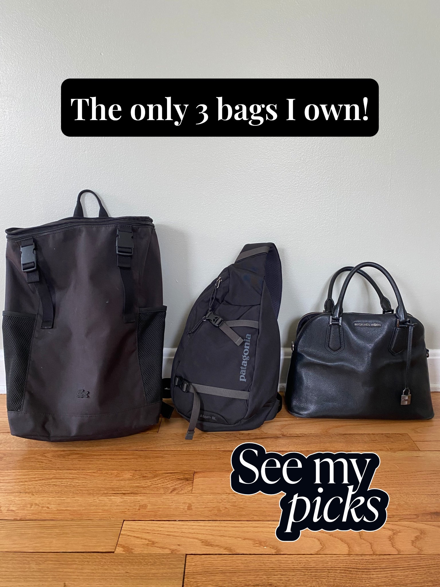 Black bag, black purse, black backpack, minimalist, minimalism, corporate goth, edgy style, black aesthetic 

#LTKTravel #LTKU #LTKItBag