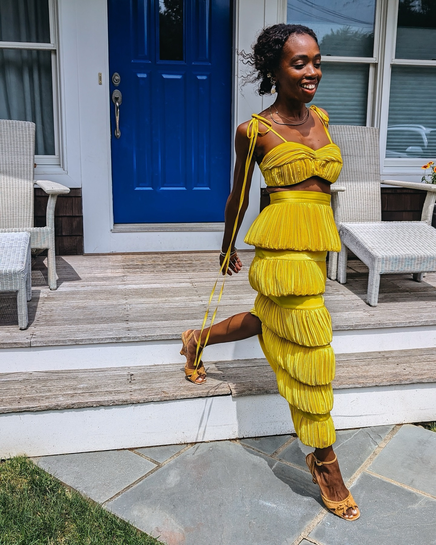 I’ve been obsessed with Waina and the brand @atelierndigo for a while and have been dying to wear her pieces to something here or in Italy. They’re like art pieces, reminding me of moving fans and she has such a way with colors! Plus she’s an island girl! 🇭🇹 I said to @sophieelgort, “I’m going to need some sunny shots in this LOOK!”

#blackownedbusiness #blackdesigners #southamptonhospital #southampton #outeast

#LTKSaleAlert #LTKFindsUnder100 #LTKWedding