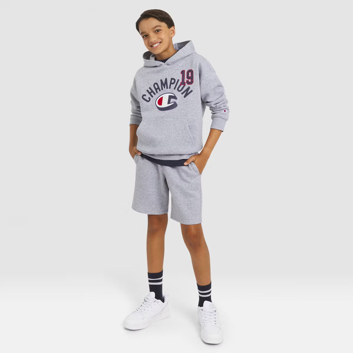 Champion Boys' Oversized Fleece Graphic Hoodie | Target