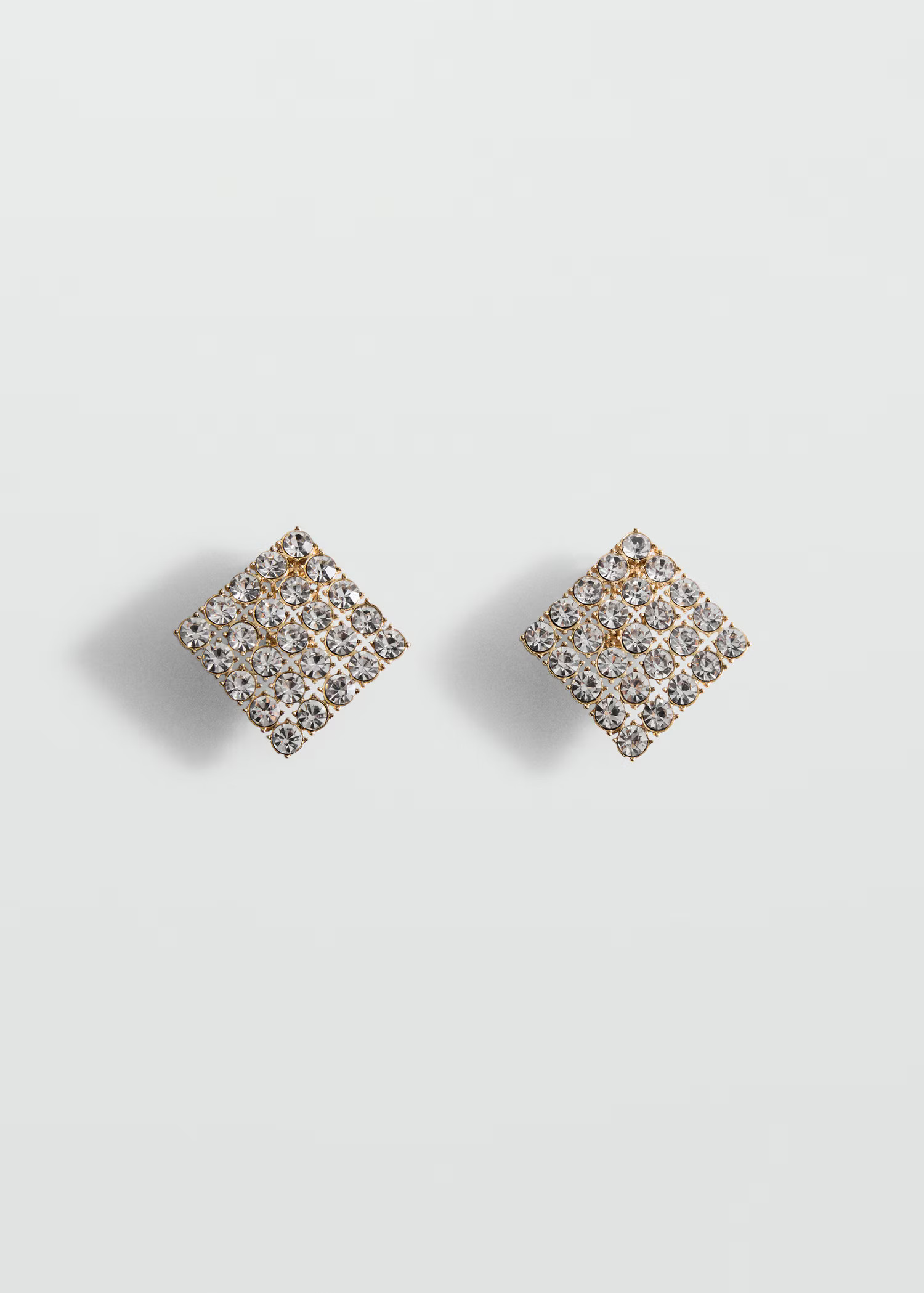 Geometric crystal earrings | Mango (US/MX/AU)