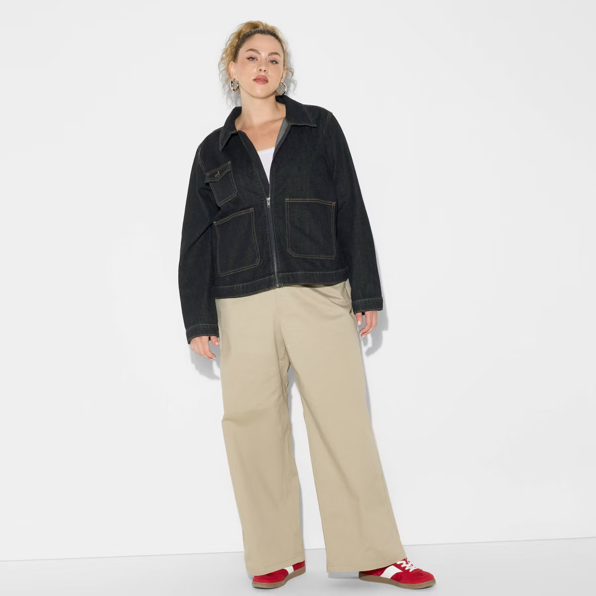 Women's Denim Utility Jacket - Wild Fable™ | Target