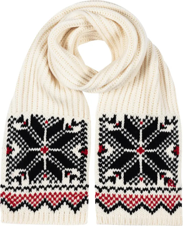 Winter Snowflake Wool Scarf | Nordstrom