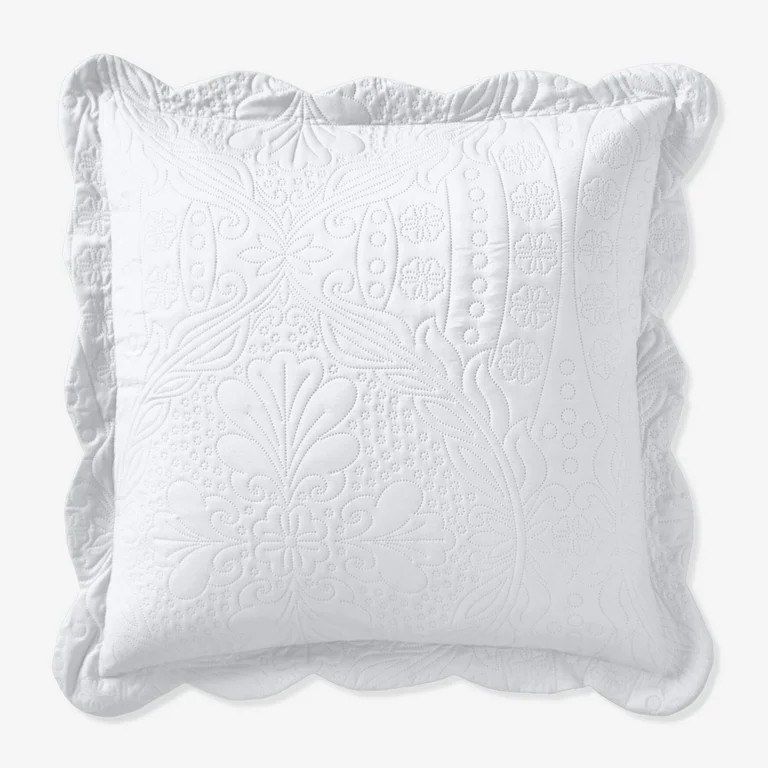 BrylaneHome Lily Pinsonic Damask Euro Sham - Walmart.com | Walmart (US)