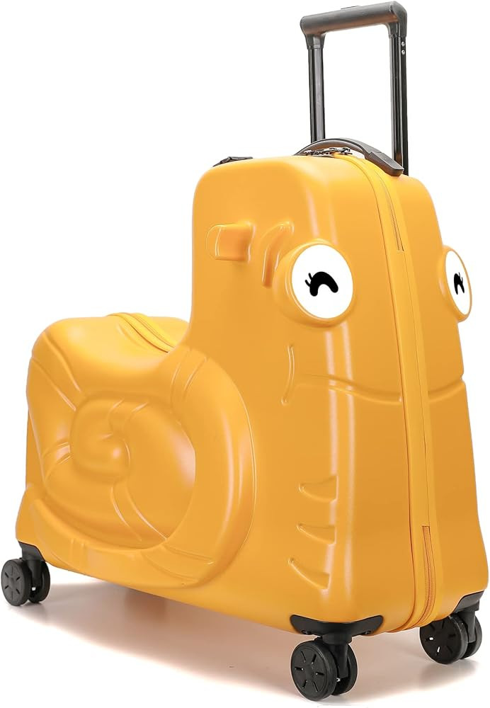 Kids Luggage, Kids Ride-on Luggage with Spinner Wheels Suitcase, Kid's Ride-On Suitcase Help Your... | Amazon (US)