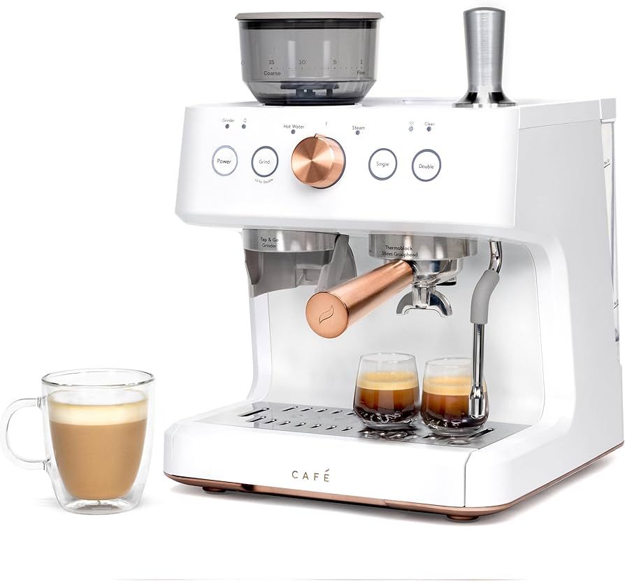 Café Bellissimo Semi Automatic Espresso Machine + Milk Frother | WiFi Connected, Smart Home Kitc... | Amazon (US)