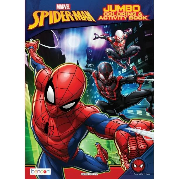 Marvel Spiderman Jumbo Coloring & Activity Book, 80 Pages Paperback | Walmart (US)