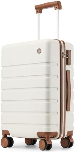 Carry on Luggage Suitcase, 22x14x9 Airline Approved 20 Inch Hardside Carry-on Luggage with Spinne... | Amazon (US)