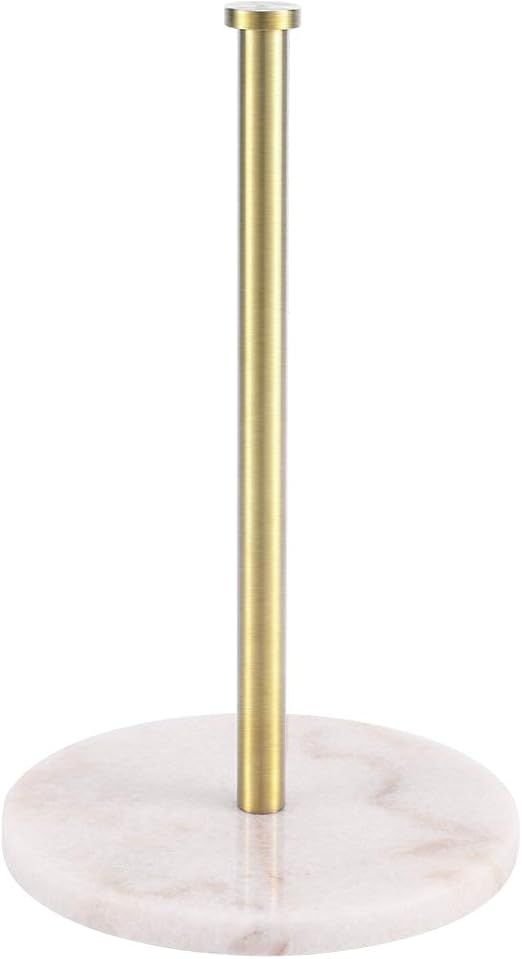 KES Gold Paper Towel Holder Countertop with Weighted Marble Base for One-Handed-Tearing, Standing... | Amazon (US)