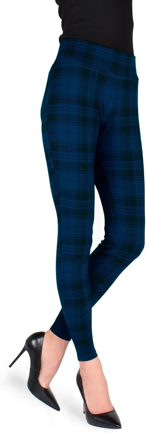 SlimMe Women's Gaban Tartan Shaping Leggings | Amazon (US)