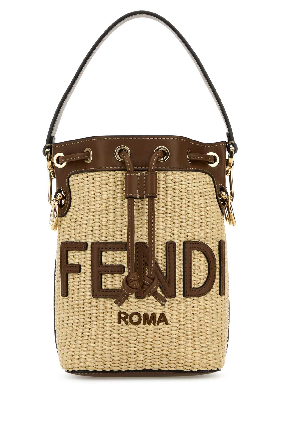 Fendi Raffia Small Mon Tresor Bucket Bag | Italist.com US