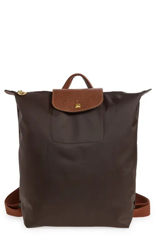 Longchamp Medium Le Pliage Backpack in Mocha at Nordstrom | Nordstrom