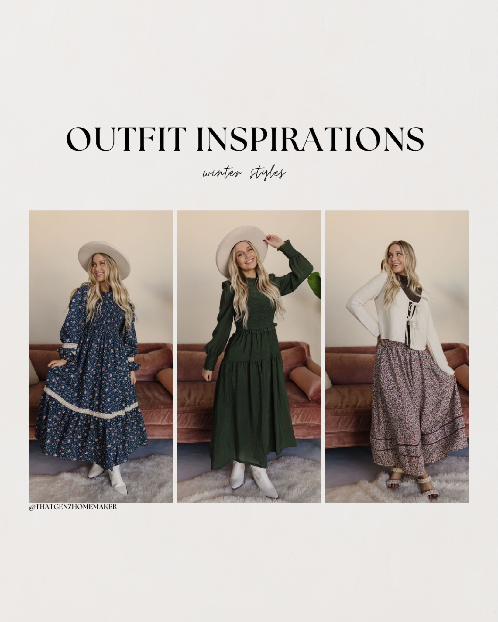 modest winter outfits - long sleeve dresses. 

winter outfit inspo, prairie dresses, modest church dresses, church outfit inspo, cute dresses, winter dresses

 

#LTKStyleTip #LTKFindsUnder100 #LTKSeasonal
