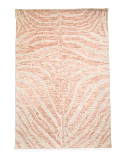5x7 Wool Hand Hooked Animal Print Area Rug | TJ Maxx