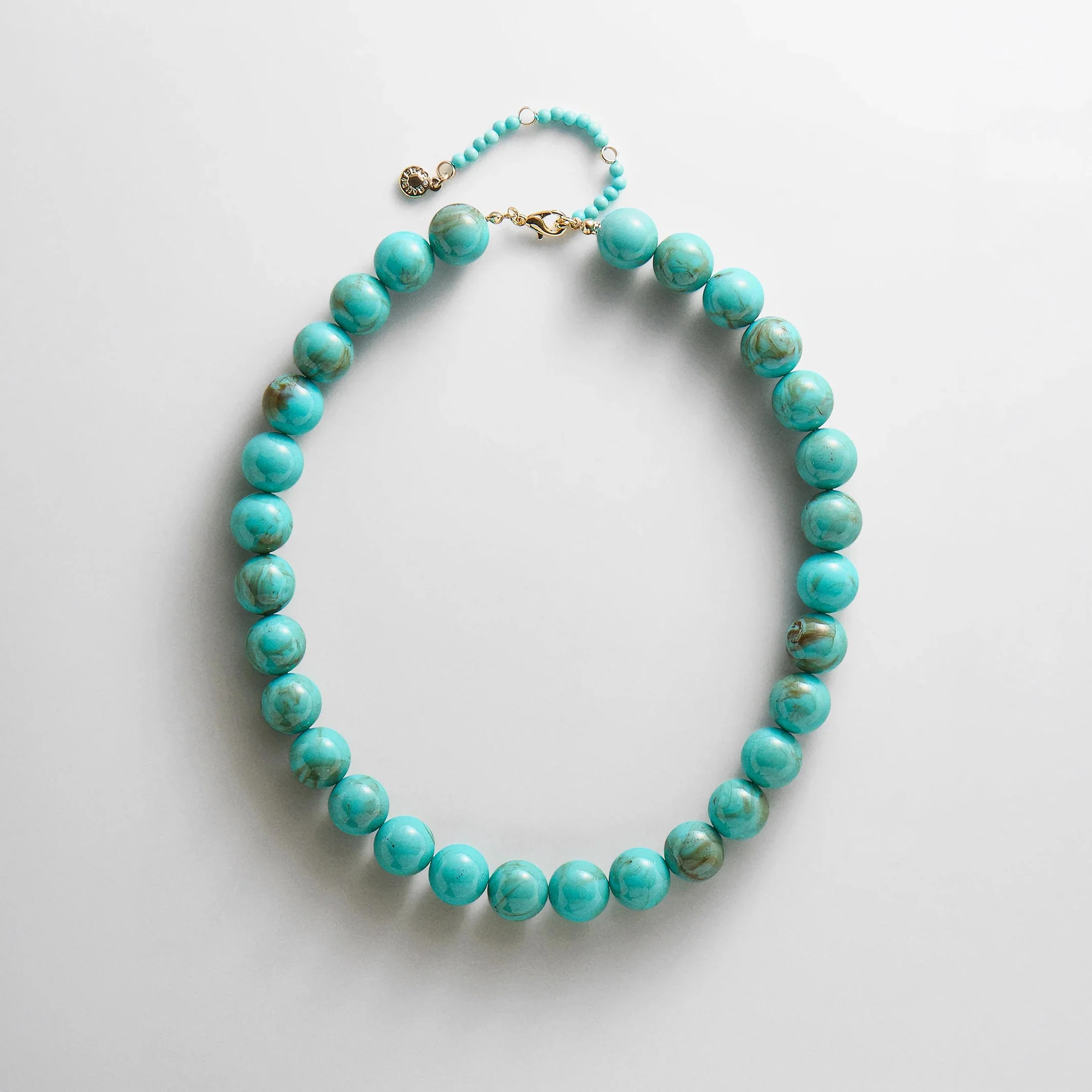 Mini Jane Beaded Necklace - Turquoise Bead | BaubleBar