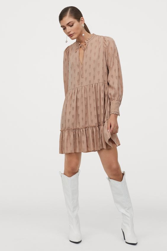 Wide-cut Chiffon Dress | H&M (US + CA)