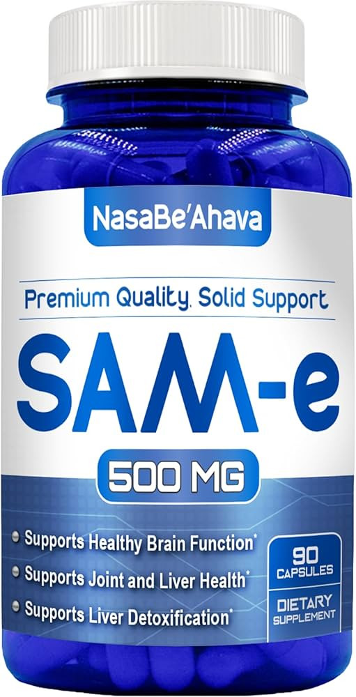 SAM-E Supplement 500mg | Easy Absorption S-Adenosyl-L-Methionine SAM-e 500mg for Bone and Mood Su... | Amazon (US)