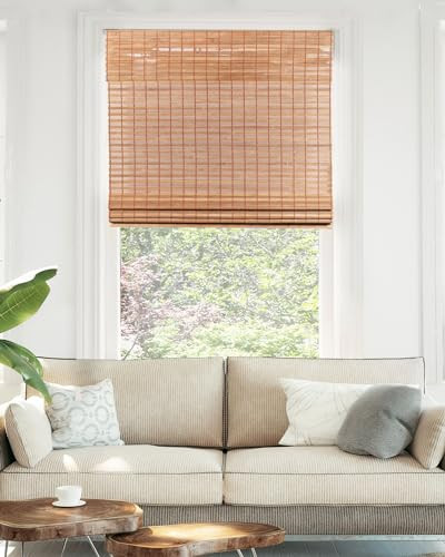 CHICOLOGY Bamboo Blinds, Bamboo Shades, Roman Shades for Windows, Roman Window Shades, Window Shades for Home, Bamboo Shades for Patio, Blinds & Shades, Window Shade, 31" W X 48" H, Squirrel | Amazon (US)