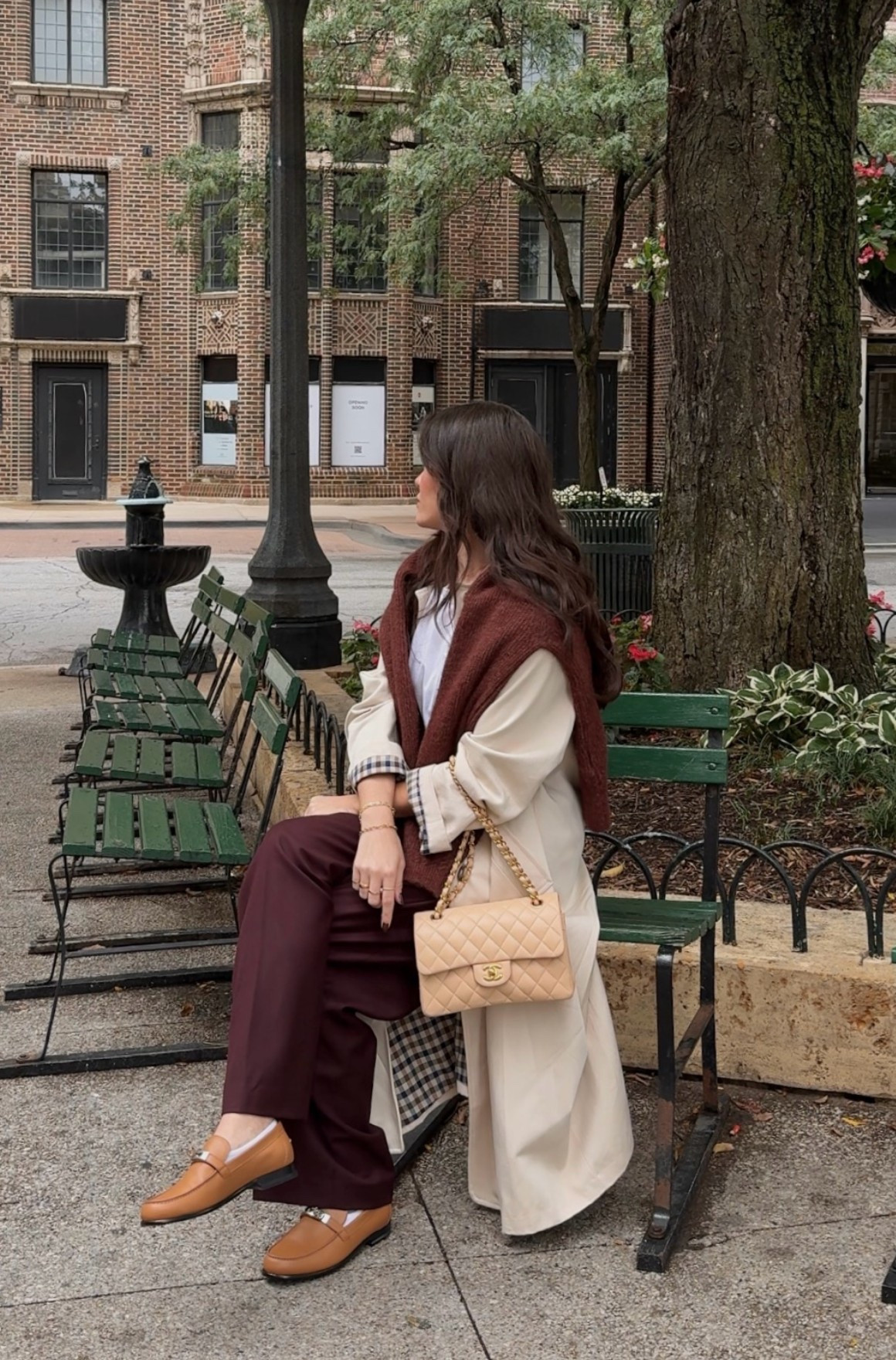 Layering with the shades of fall🍁 burgundy trousers, a good leather loafers, and beige accessories. 

The second the leaves start changing, give me all the rich, warm hues.

#LTKBump #LTKootd #LTKgrwm