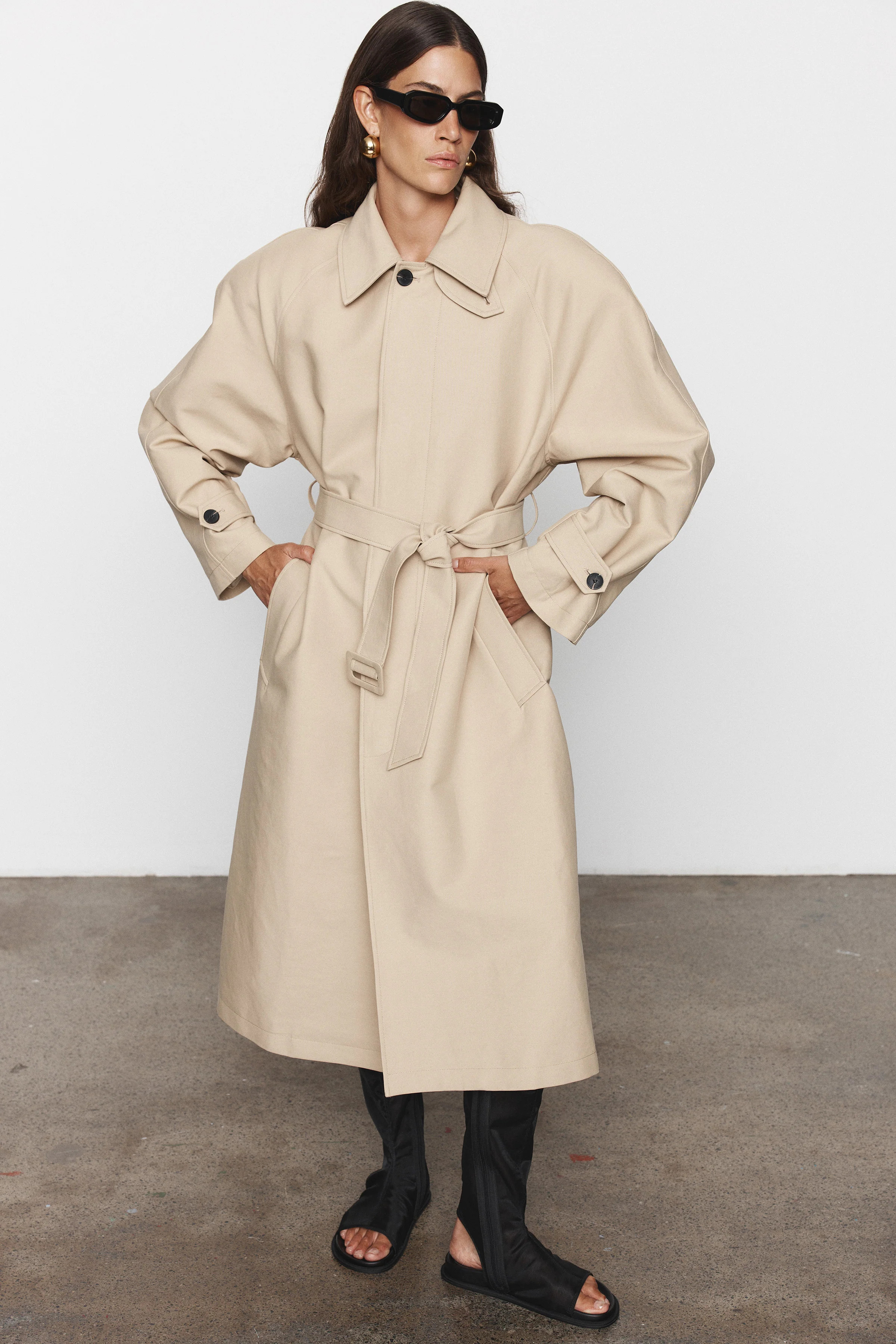 Aurora Trench Cream | BLANCA