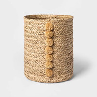 Click for more info about Braided Seagrass Round Basket Natural - Opalhouse™