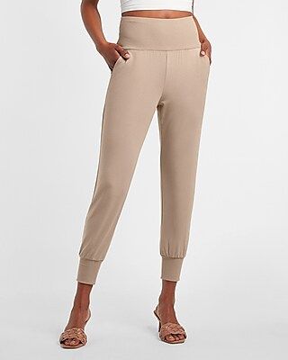 Super High Waisted Wide Waistband Jogger Pant | Express