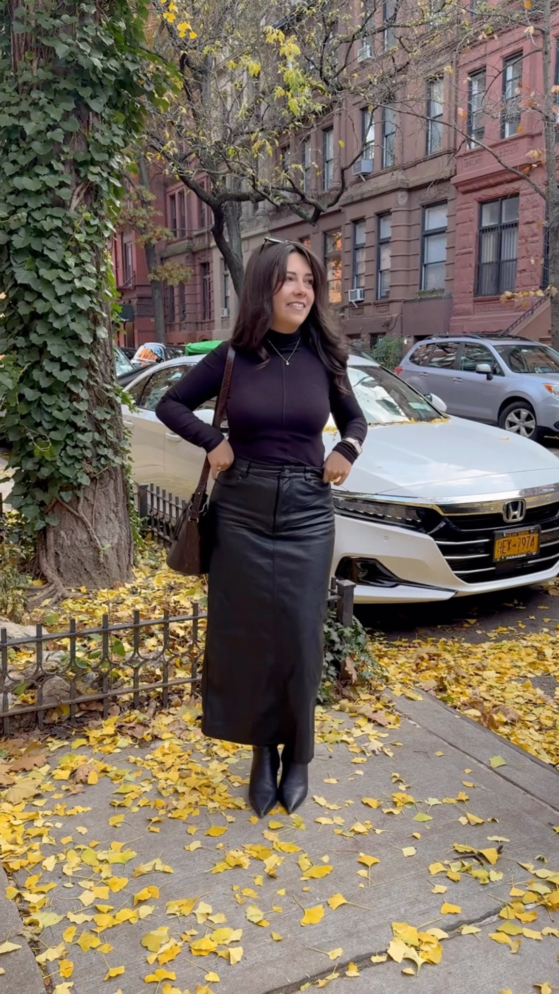 Thanksgiving outfit idea 🍂🖤 A long leather skirt + fitted knit is the perfect elevated fall outfit — chic, comfortable, and dinner-table approved. 

#thanksgivingoutfitidea #falloutfit #leatherskirt #ltkfallfashion #ltkinfluencer #thedaintydetails

#LTKCyberWeek #LTKHoliday #LTKSeasonal