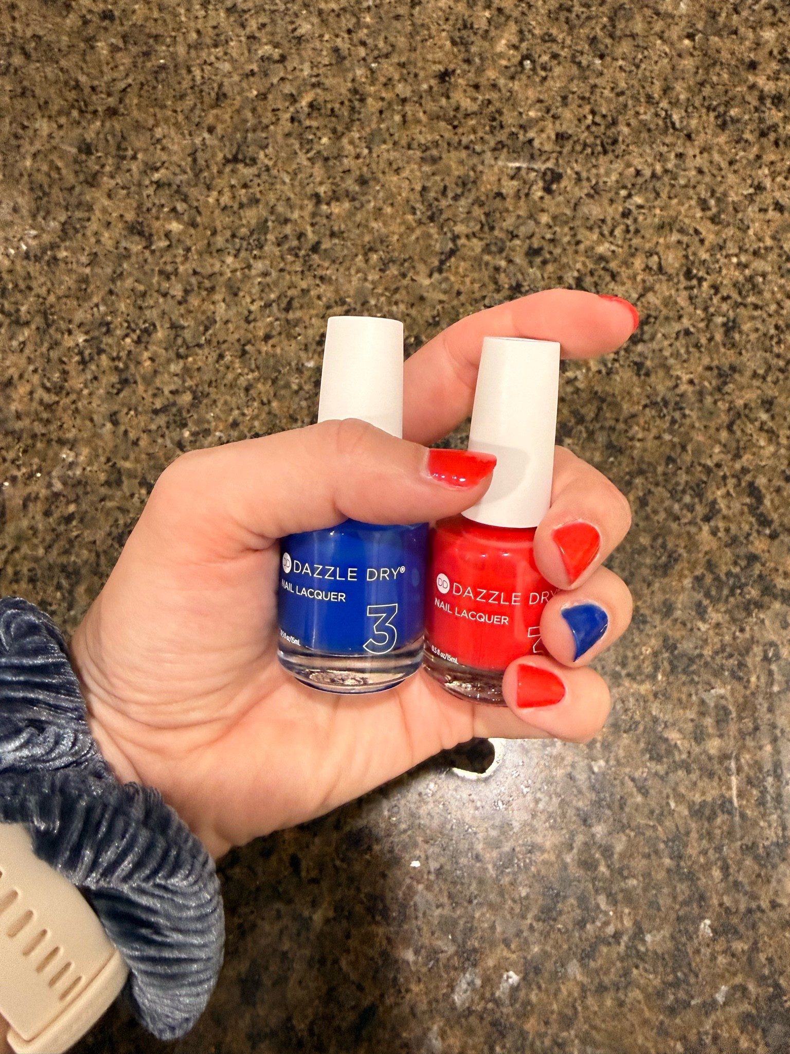 TEAM USA ALL THE WAY!  Love Dazzle Dry nail polish and that they have the perfect colors for all occasions! These colors are from their new summer collection! Do not skip on this red or blue and be sure to check out the other colors in the set! #dazzledry @Dazzle Dry

#LTKBeauty #LTKgrwm #LTKootd