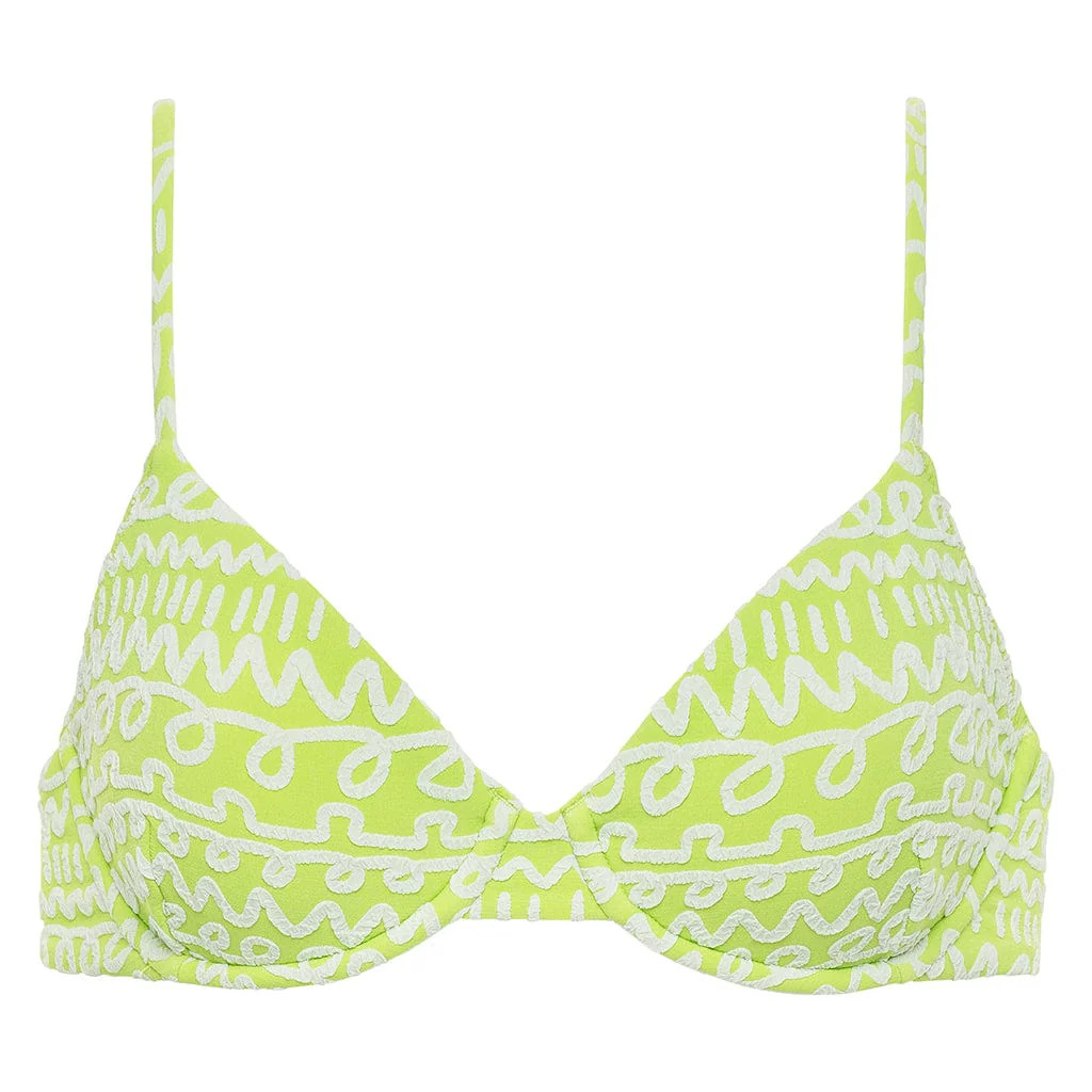 Lime Icing Dainty Bikini Top | Montce