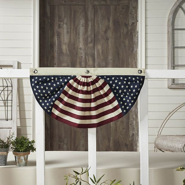 Classic Country Stars and Stripes Bunting Flag | Antique Farm House