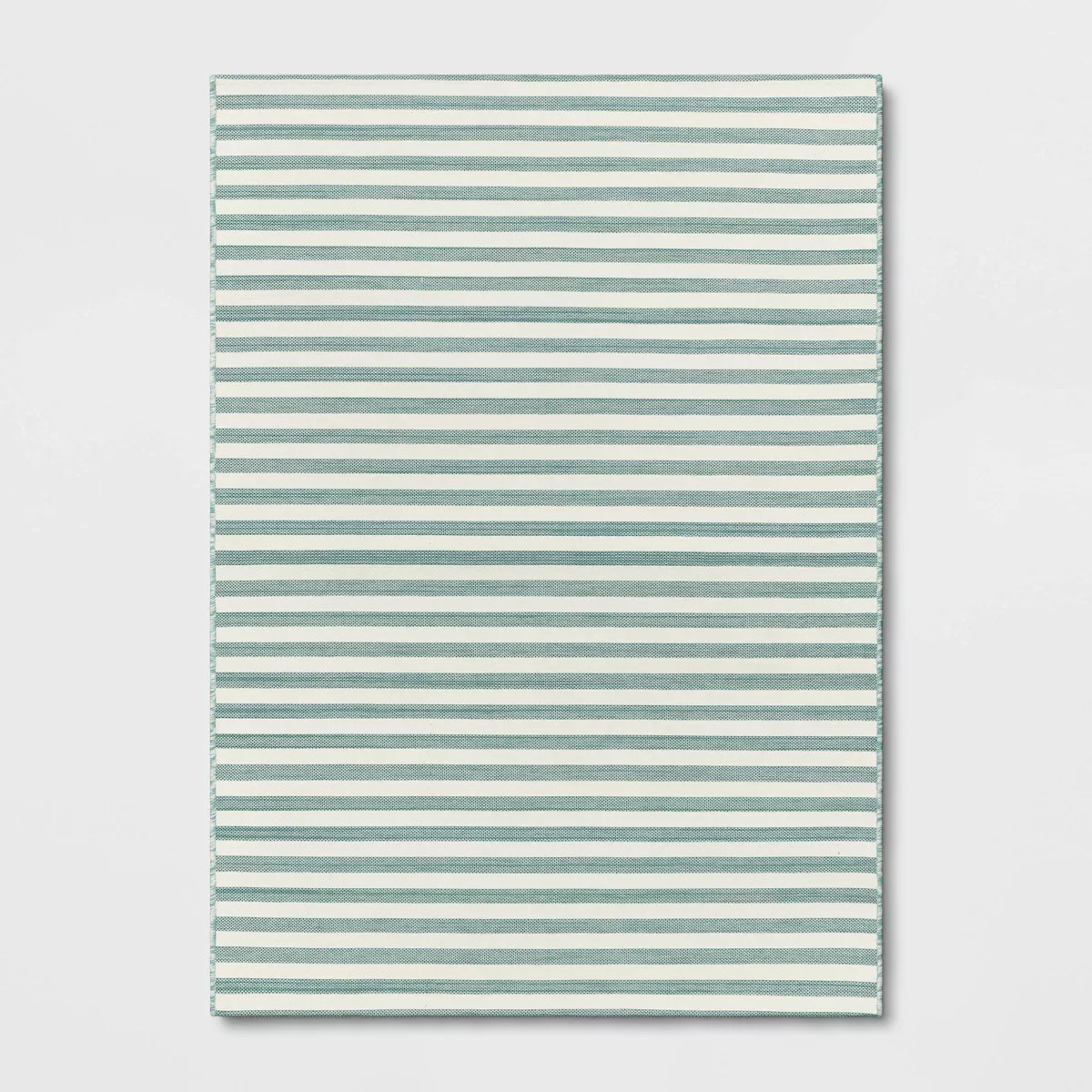 5'x7' Narrow Wornstripe Rectangular Woven Outdoor Area Rug Turquoise Blue - Threshold™ | Target