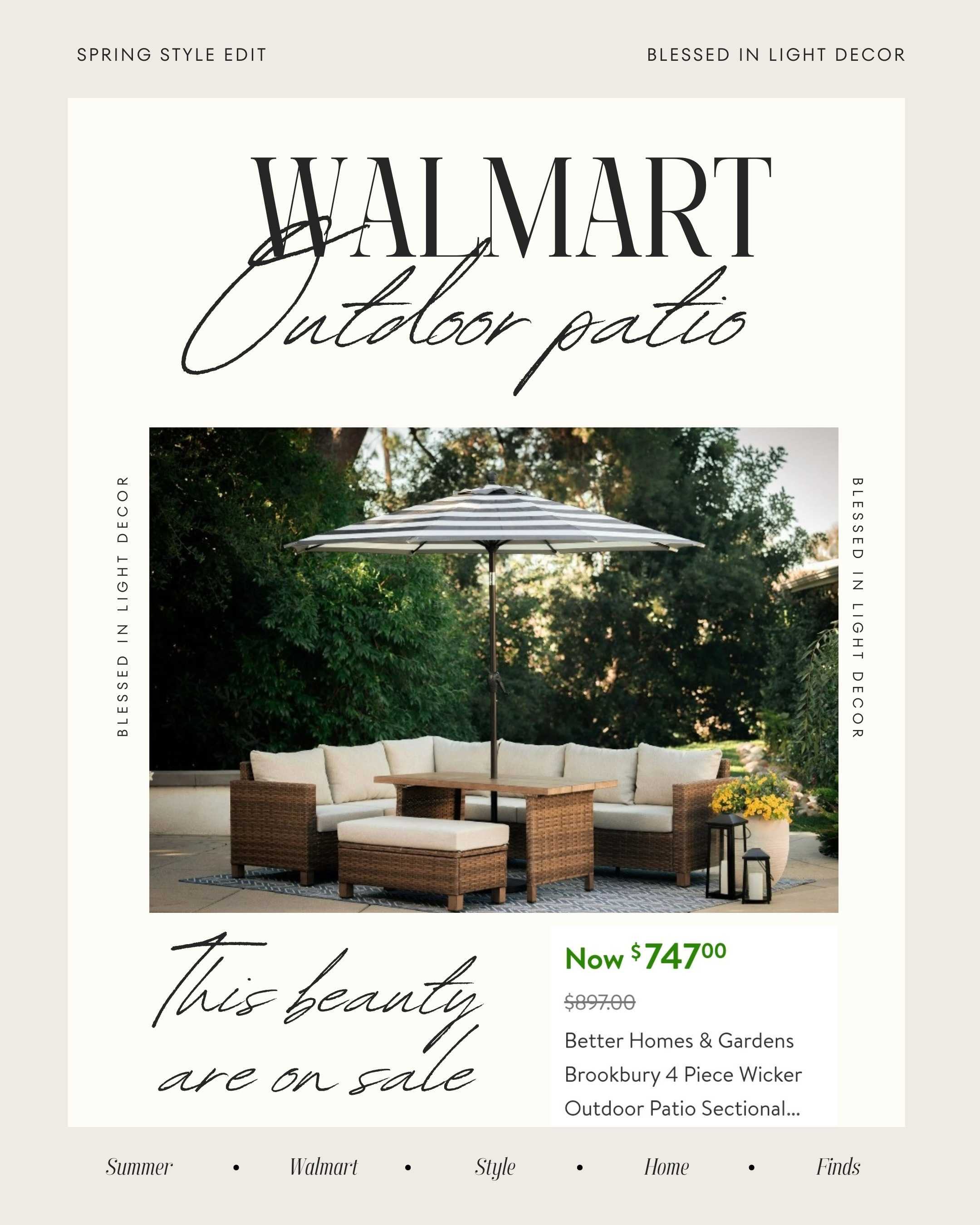 Walmart outdoor patio set on sale!!!#walmartfinds #walmartshopping #walmart #walmartpatner #neutralstyle #neutrals #summer #home #outdoors #patio #trending 

#LTKsalealert #LTKhome #LTKU