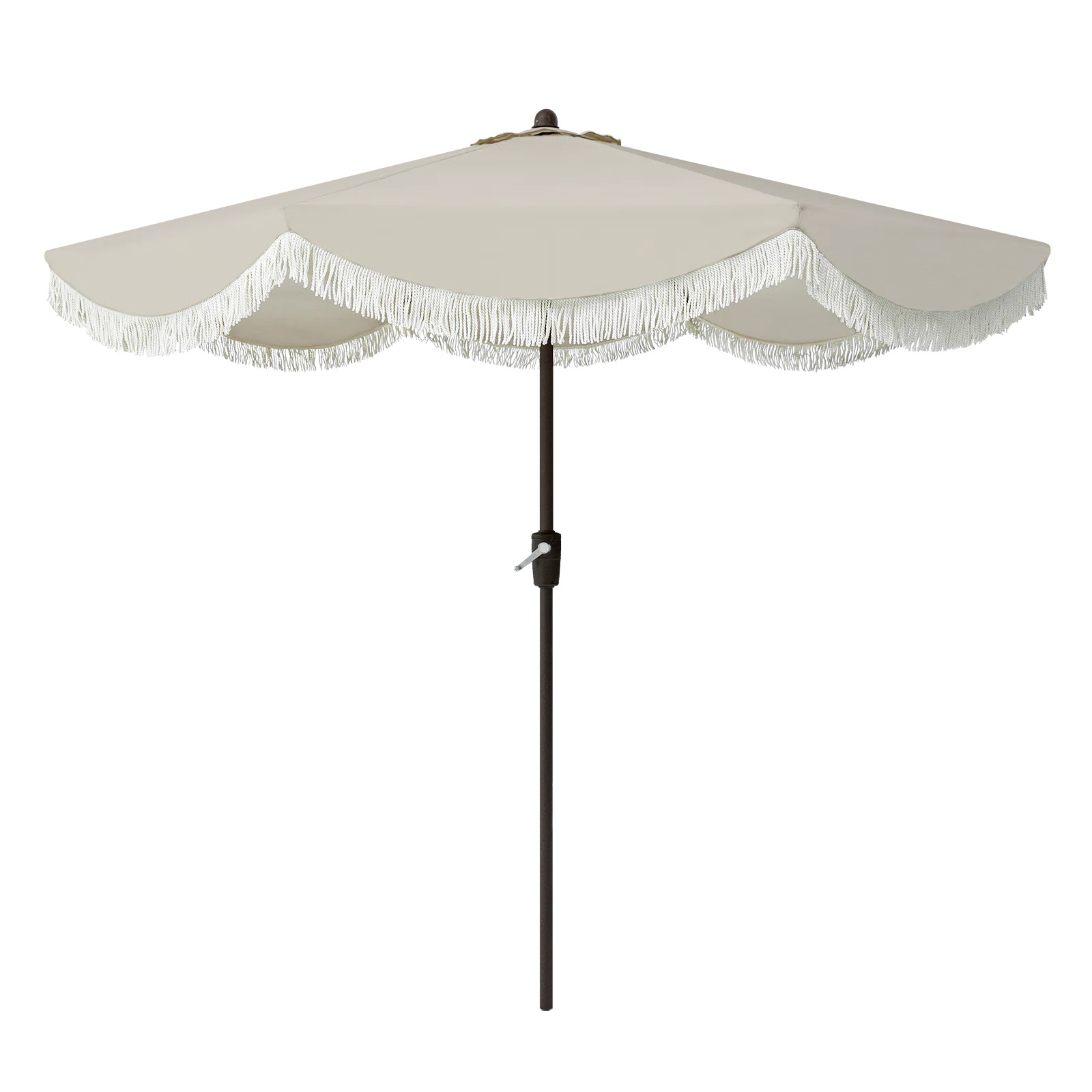 9ft Classic Cottage Tassel Market Patio Umbrella With Auto-tilt, Fade Resistant Canopy,and Uv Pro... | Wayfair North America