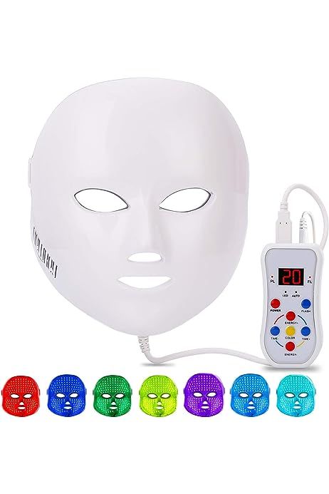 Project E Beauty LED Face Mask Light Therapy | 7 Color Skin Rejuvenation Therapy LED Photon Mask Lig | Amazon (US)