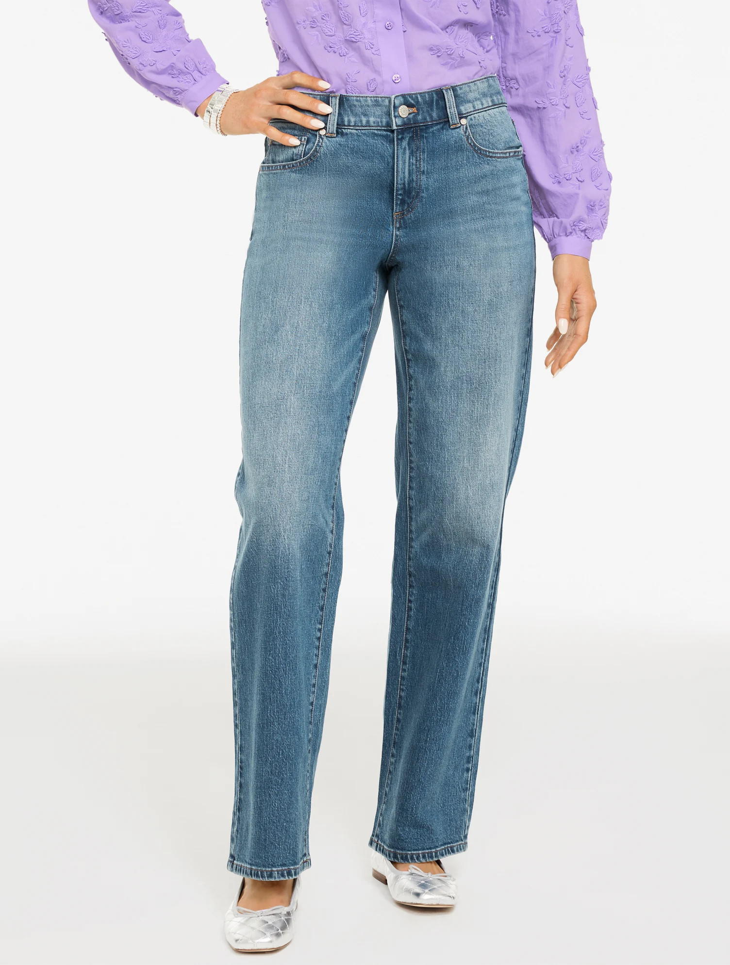 Petite - Classic Jean Trousers - Richmond Wash - 4 Talbots | Talbots