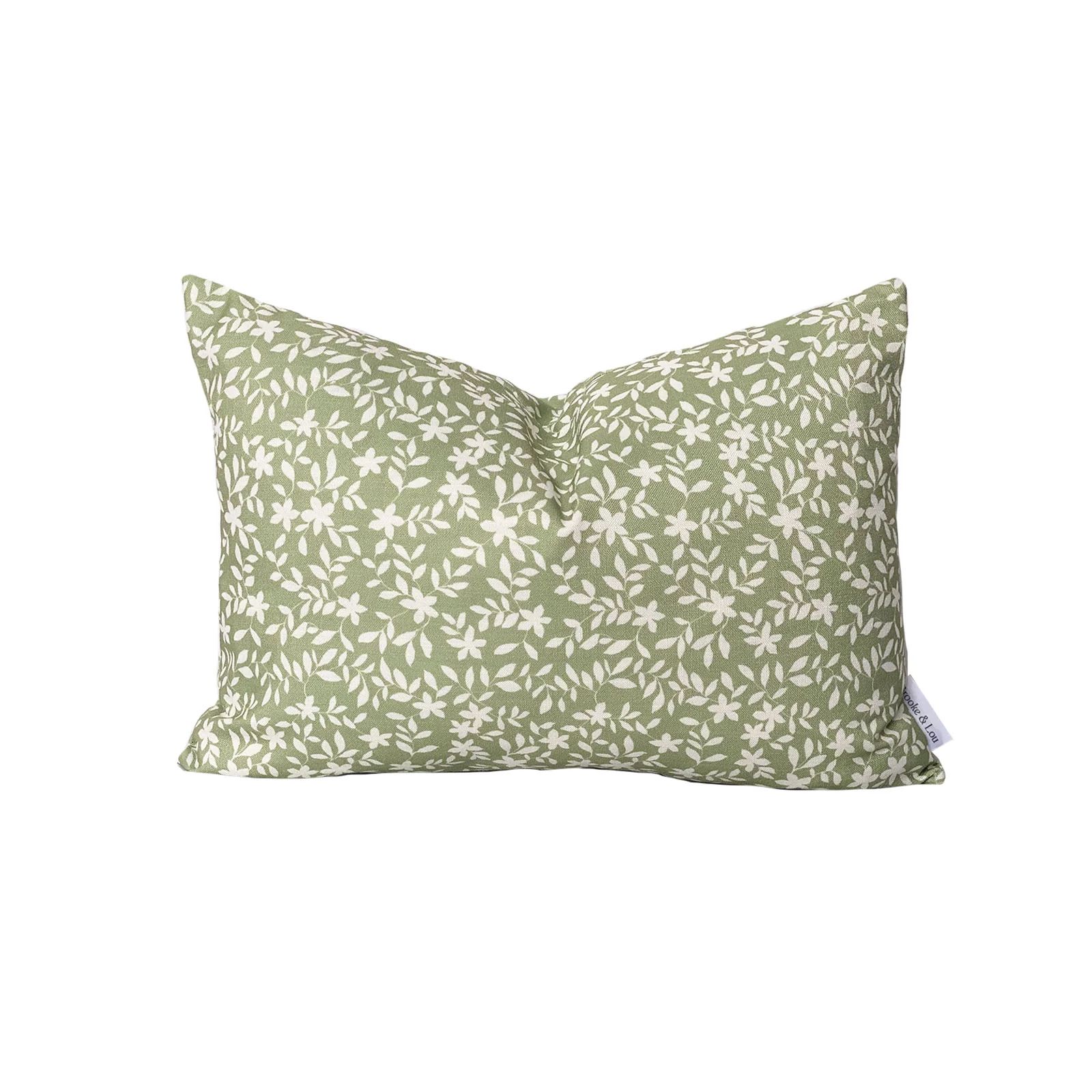 Jo Floral Pillow in Sage | Brooke and Lou