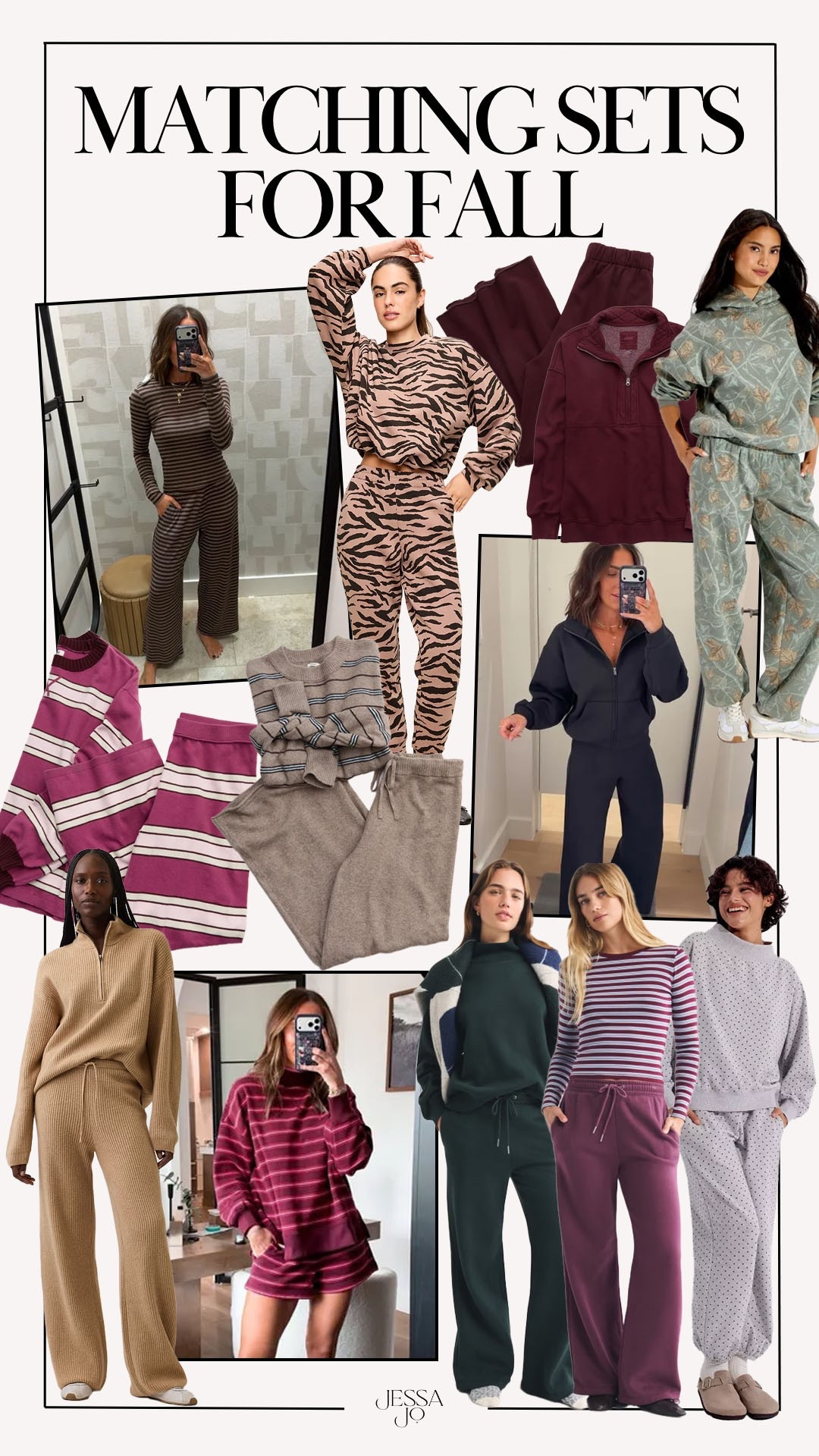Matching set for fall. Trendy fall matching set. Matching lounge set.