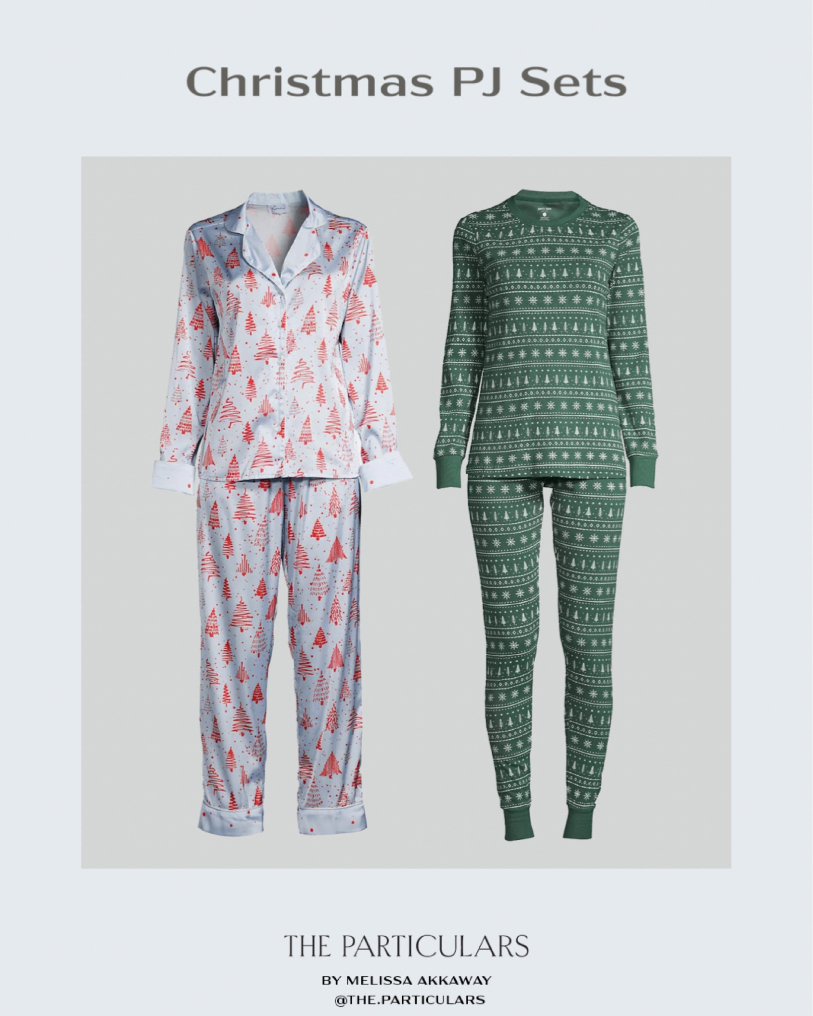 Festive Christmas pyjama sets! 

Holiday pjs, Christmas inspo, holiday inspo, matching sets, gift ideas, gifts for her, Christmas morning outfit, loungewear, sleepwear

#LTKHoliday #LTKSeasonal #LTKGiftGuide