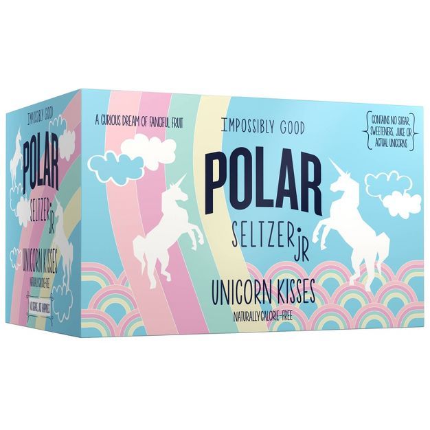 Polar Unicorn Kisses Seltzer Water - 6pk/7.5 fl oz Cans | Target