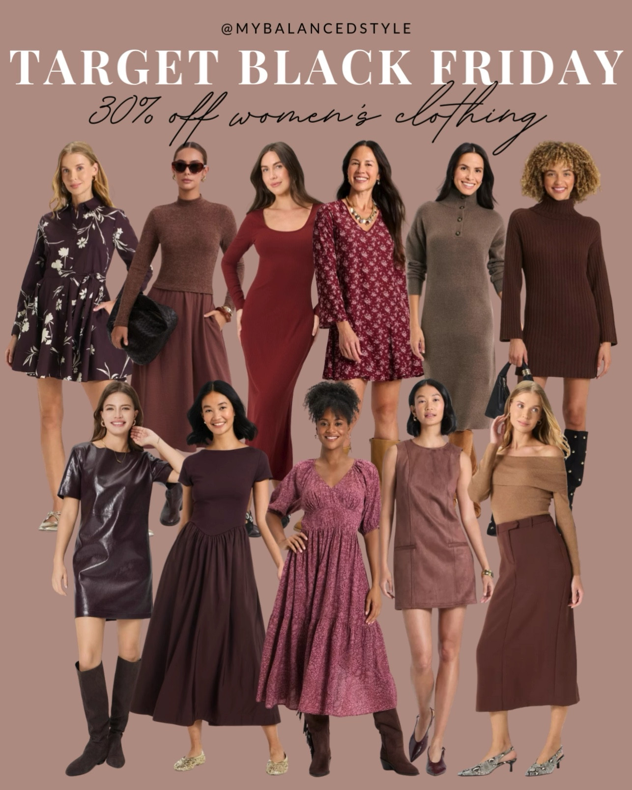 Target Black Friday 30% off women’s clothing

Cozy sweaters
Festive tops
Relaxed denim
Comfy leggings
Plaid layers
Casual knits
Neutral boots
Holiday tees
Everyday cardigans
Warm scarves

#LTKCyberWeek #LTKHoliday #LTKGiftGuide