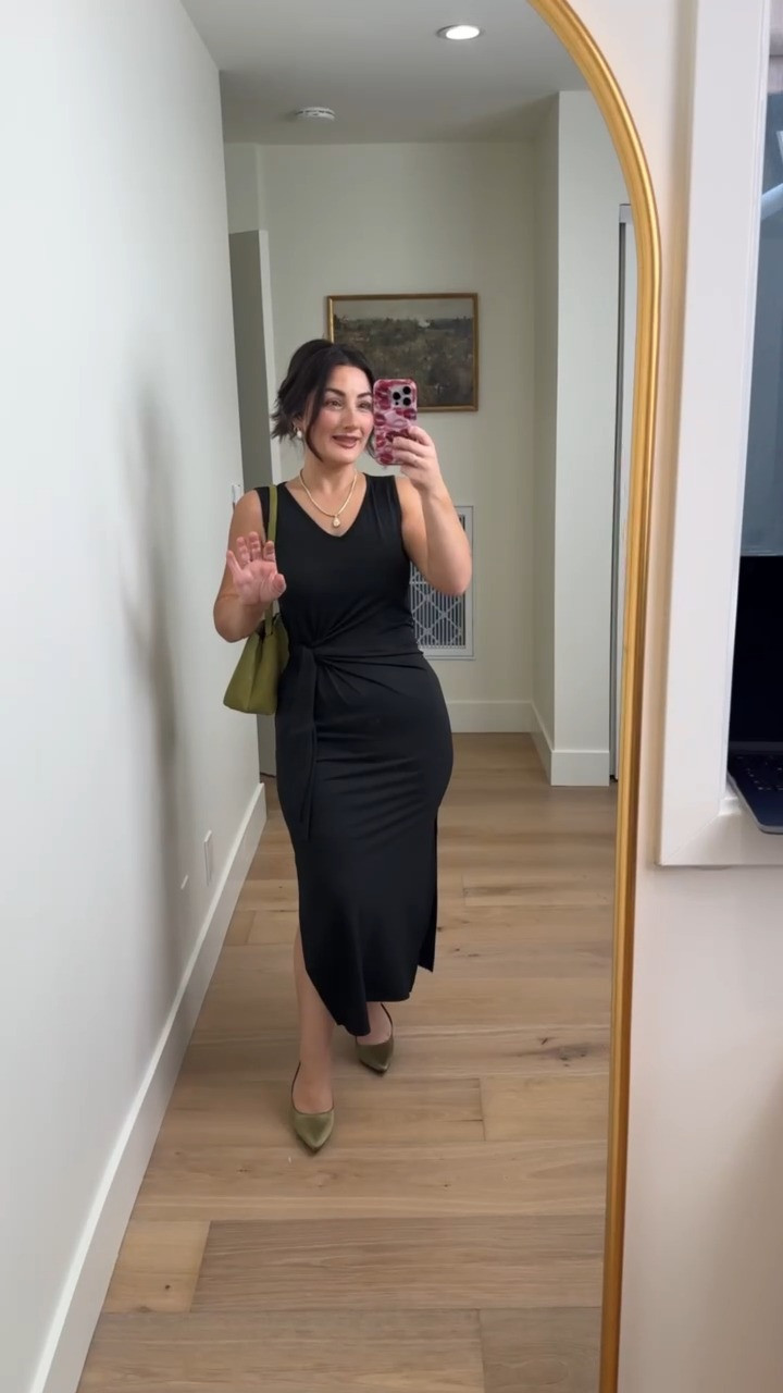 Flattering sleeveless dress styled for early fall with olive accessories! I'm in a small (5'0" 140lbs) petite friendly

#LTKootd #LTKSeasonal #LTKPetite