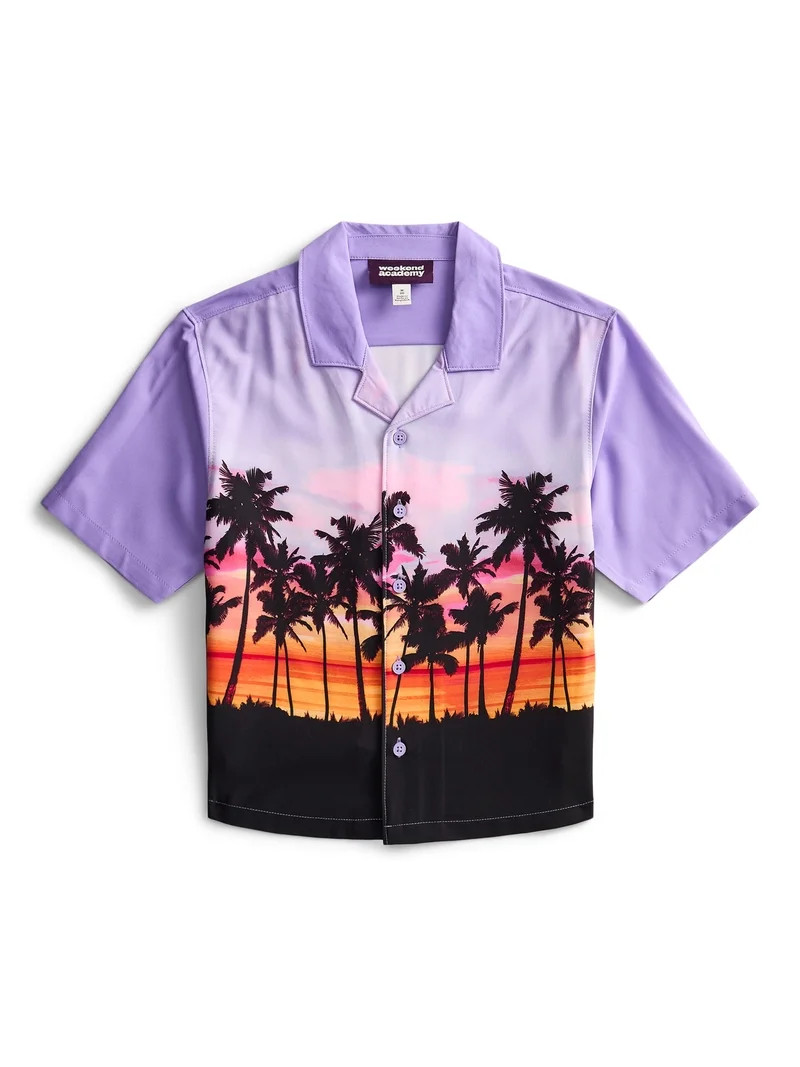 Weekend Academy Boys Cabana Sun Shirt, Sizes 6-18 & Husky | Walmart (US)