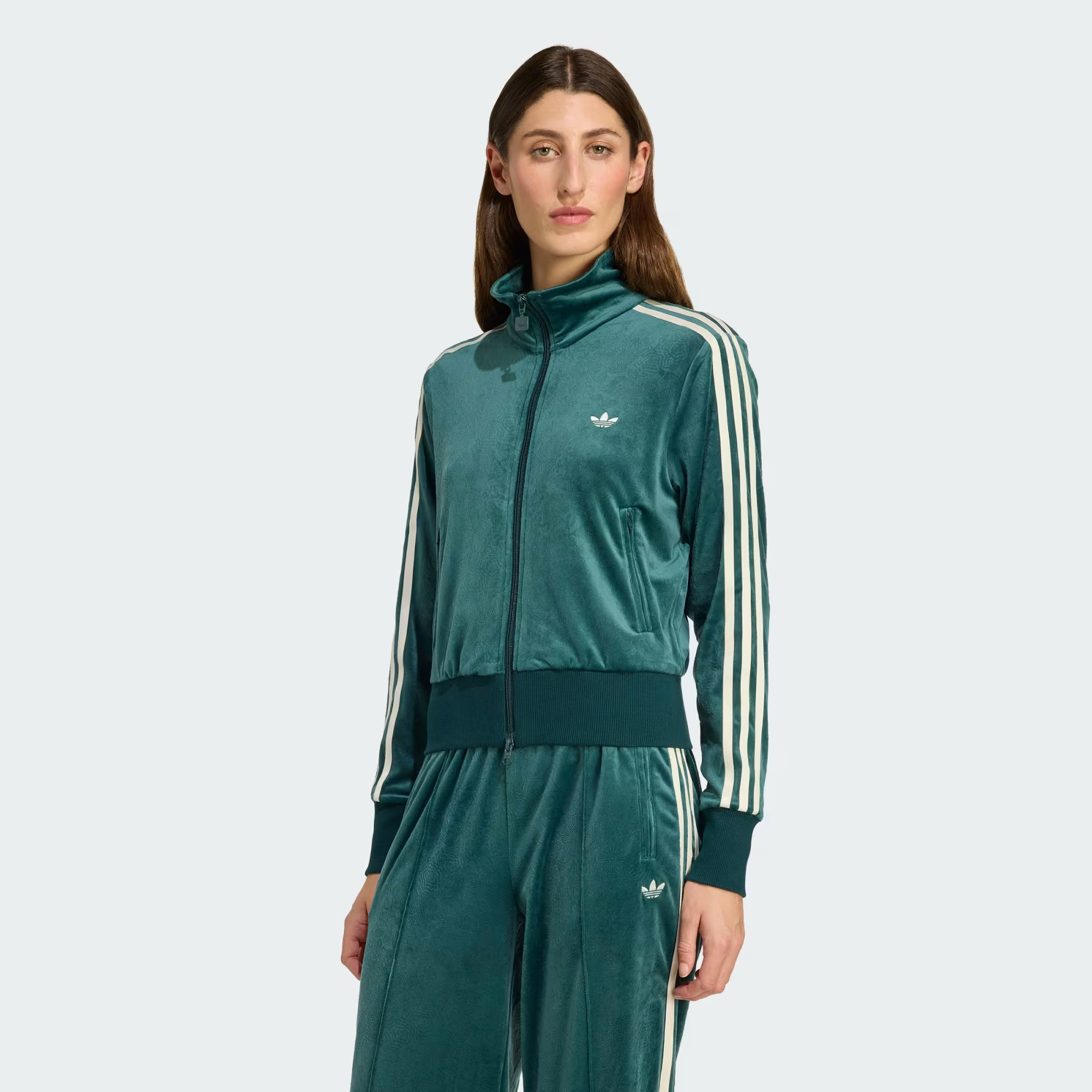 adidas Originals x Liberty London Debossed Velvet Firebird Track Top | adidas (UK)